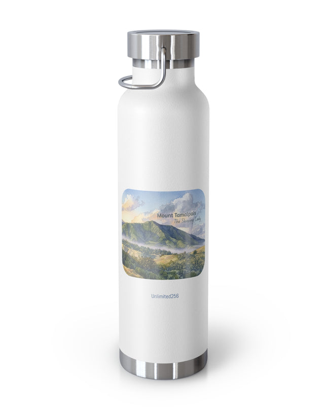 "Mount Tamalpais, the Sleeping Lady" Copper Vacuum Insulated Bottle, 22oz