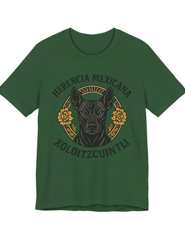 "Herencia mexicana - Xoloitzcuintli" Unisex Jersey Short Sleeve Tee