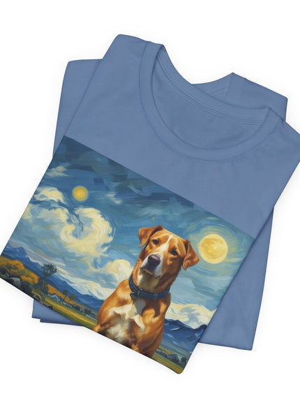 "Dog - Vincent van Gogh Style" V.1 Unisex Jersey Short Sleeve Tee