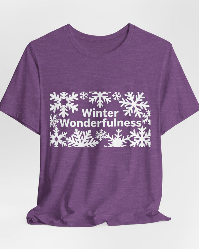 "Winter Wonderfulness" Unisex Jersey Short Sleeve Tee