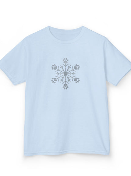 "Snowflake with Paws" Kids Heavy Cotton Tee