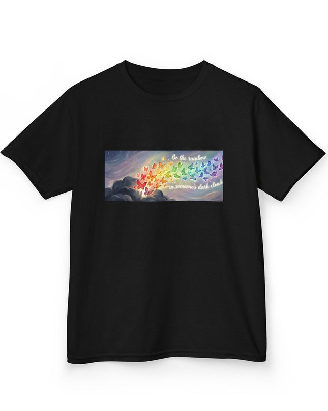 "Be the Rainbow in Someone's Dark Cloud" Kids Heavy Cotto Tee