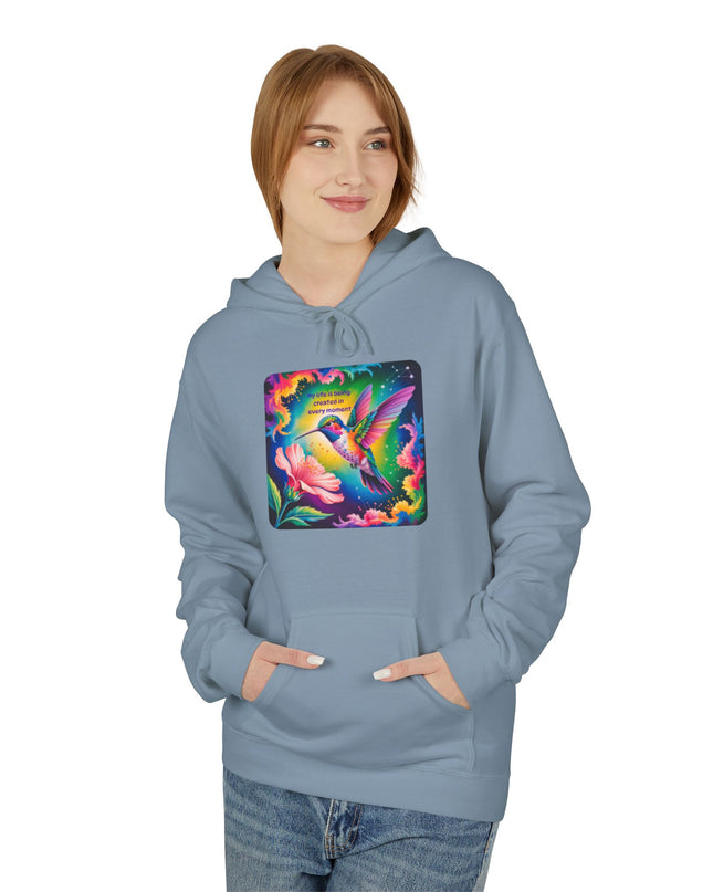 "My Life is Being Created in Every Moment" Unisex Midweight Softstyle Fleece Hoodie