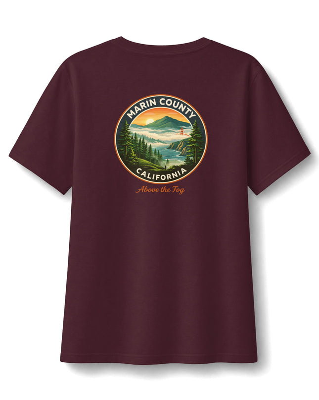 "Above the Fog" Women's Relaxed Jersey Short Sleeve V-Neck Tee