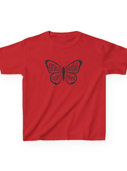 "Butterfly With Words" Kids Heavy Cotton Tee