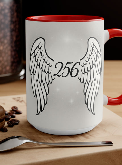 "Celestial Angel Wings 256" Accent Mug