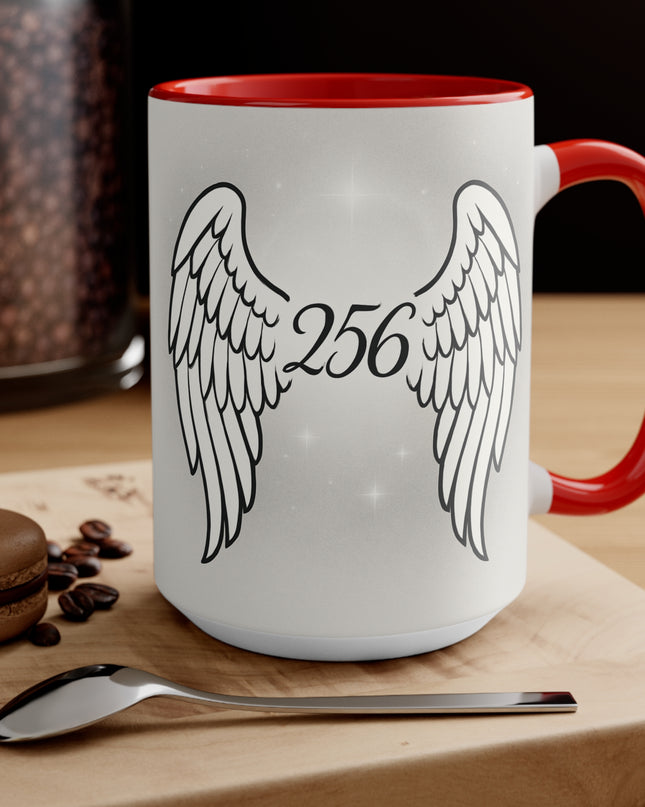 "Celestial Angel Wings 256" Accent Mug