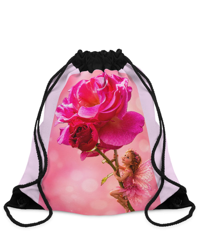 "Fairy Rose" Drawstring Bag