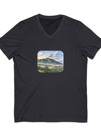 "Mount Tamalpais, the Sleeping Lady" Mount Tamalpais, the Sleeping LadyUnisex Jersey Short Sleeve V-Neck Tee
