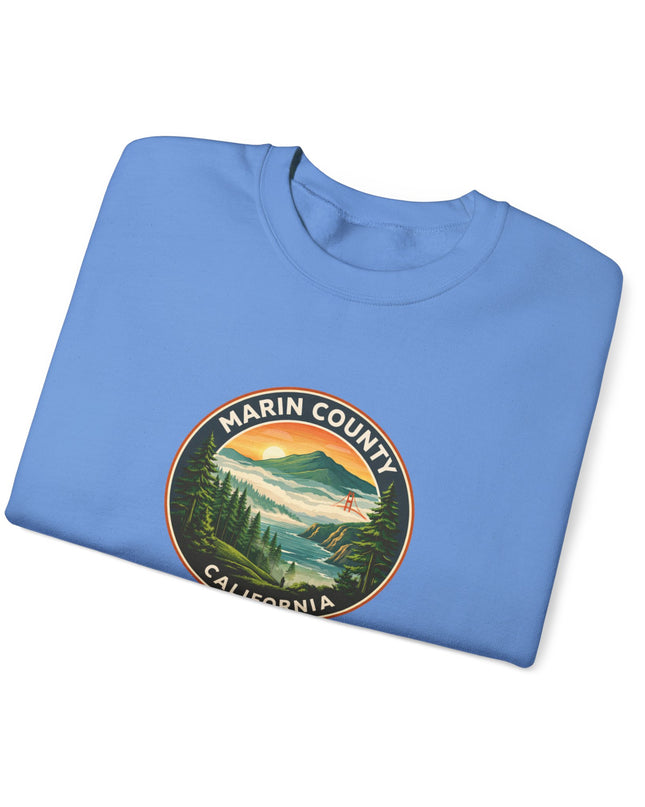 "Marin County, Above the Fog" Unisex Heavy Blend Crewneck Sweatshirt