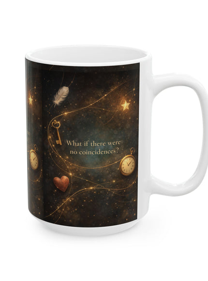 "What If There Were No Coincidences" Ceramic Mug, (11oz, 15oz)
