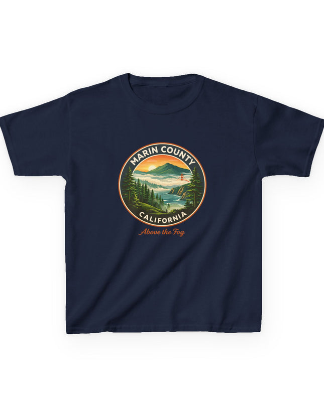 "Marin County, Above the Fog" Kids Heavy Cotton Tee
