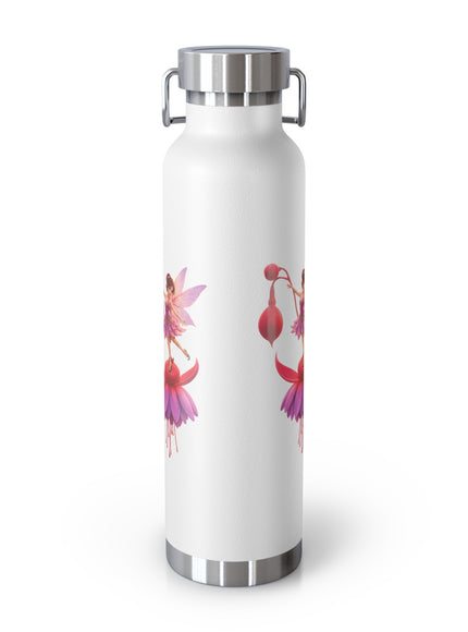 "Fuchsia Fairy" Copper Vacuum Insulated Bottle, 22oz