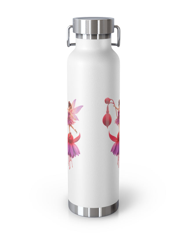 "Fuchsia Fairy" Copper Vacuum Insulated Bottle, 22oz