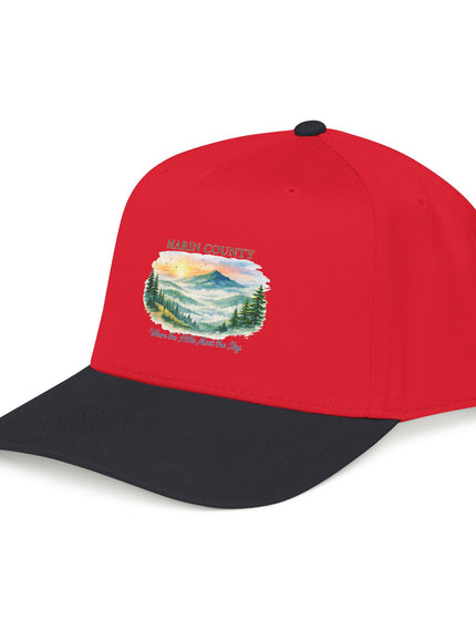 "Marin County, Where the Hills Meet the Sky" Mid Profile Baseball Cap