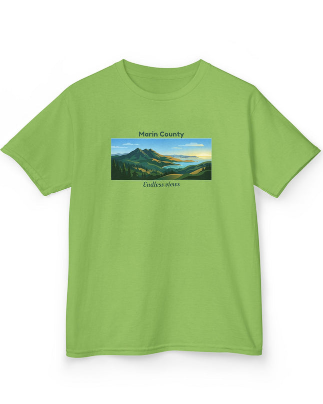 "Marin County - Endless Views" Kids Heavy Cotton Tee