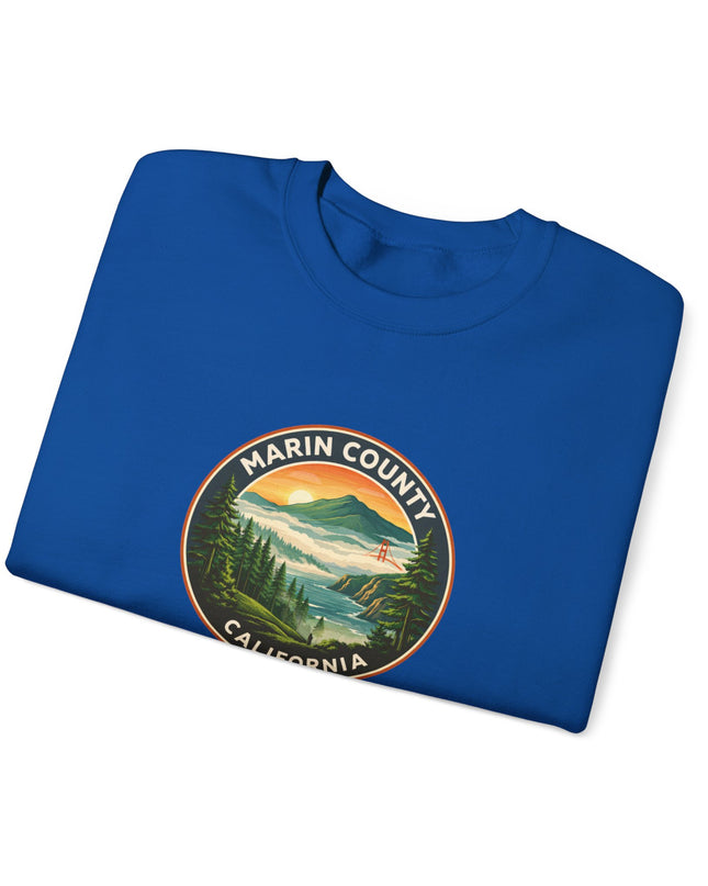 "Marin County, Above the Fog" Unisex Heavy Blend Crewneck Sweatshirt