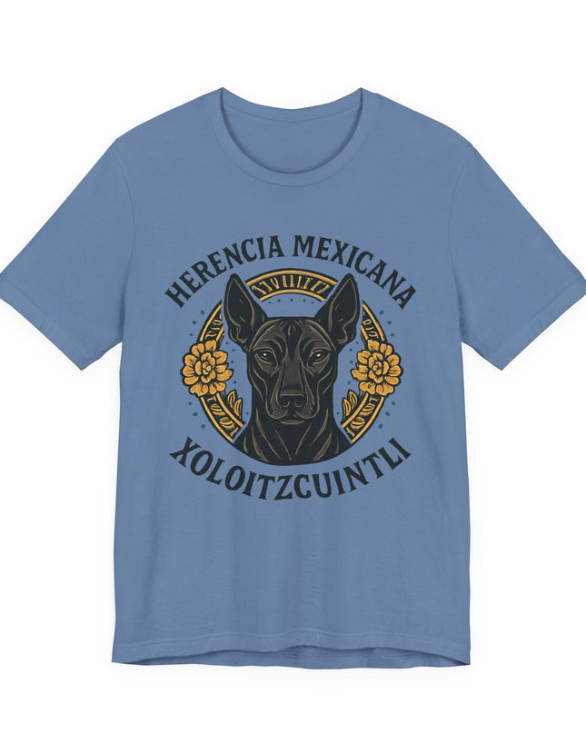 "Herencia mexicana - Xoloitzcuintli" Unisex Jersey Short Sleeve Tee