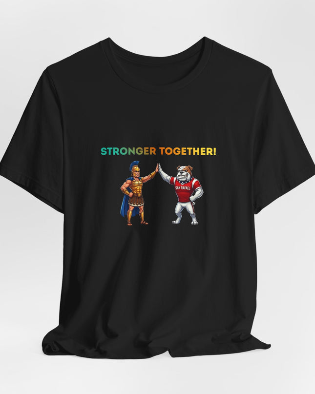 "Stronger Together SR and TL Mascots" Unisex Jersey Short Sleeve Tee