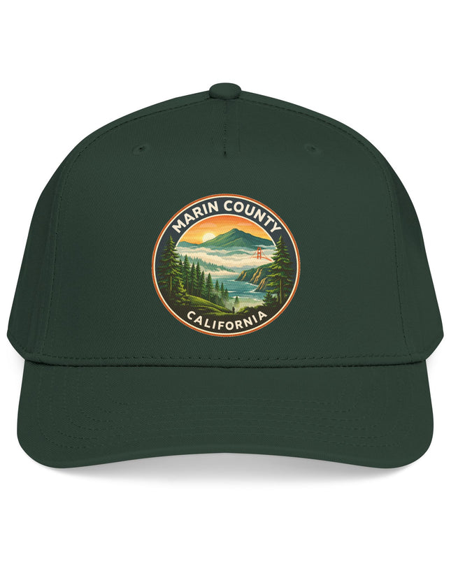 "Marin County, Above the Fog" Mid Profile Baseball Cap