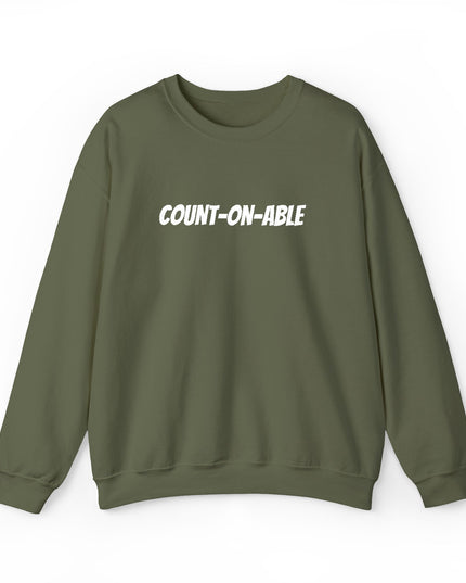 "Count-on-able" Unisex Embroidered Sweatshirt