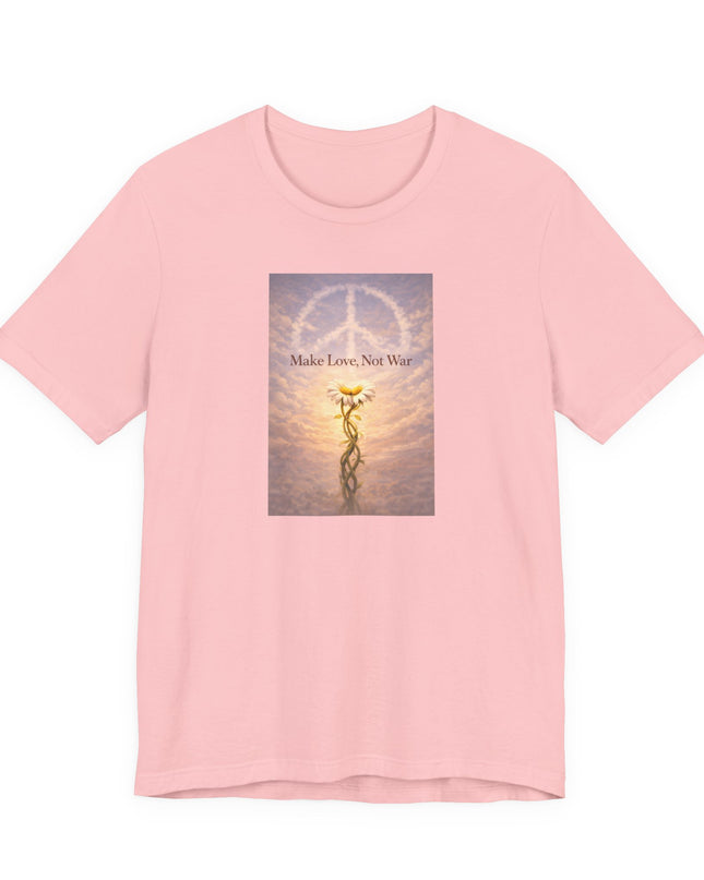 "Make Love Not War" Unisex Jersey Short Sleeve Tee