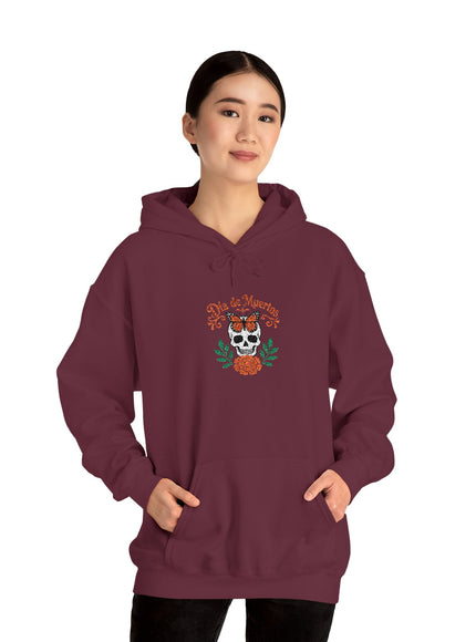 "Día de Muertos" Unisex Heavy Blend Hooded Embroidered Sweatshirt