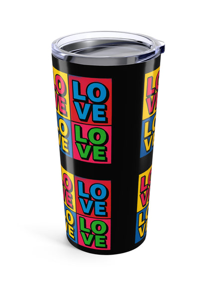 "Love, (Andy Warhol style)" Tumbler 20oz
