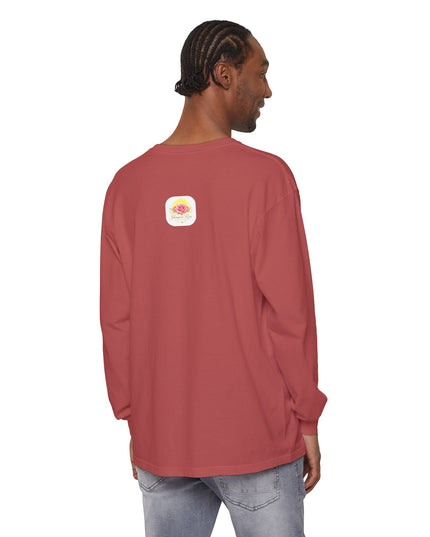"Happy Valentine's Day" Unisex Garment-dyed Long Sleeve T-Shirt