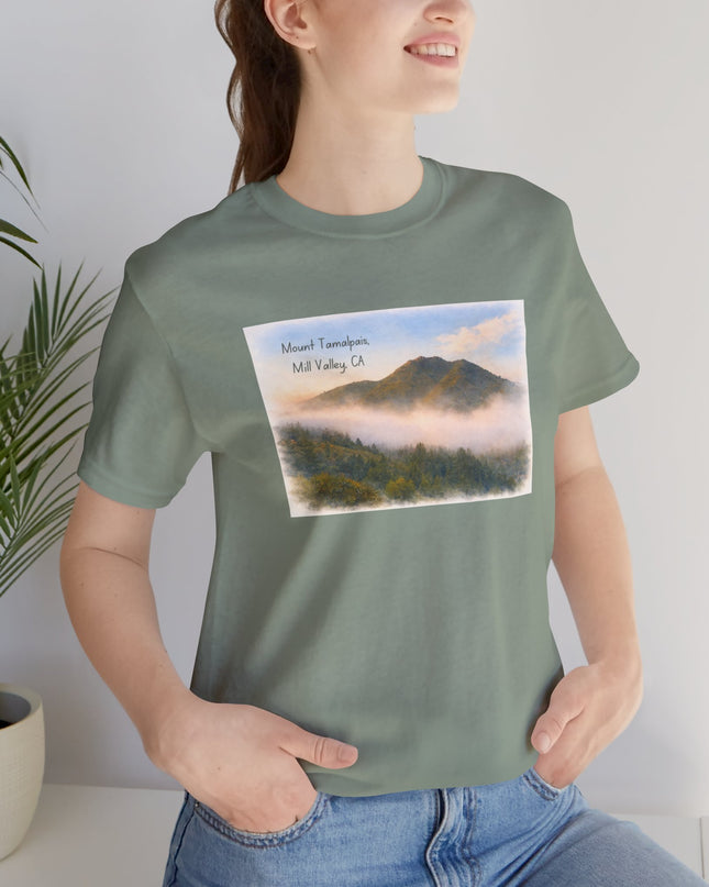 "Mount Tamalpais, Mill Valley, California" Unisex Jersey Short Sleeve Tee