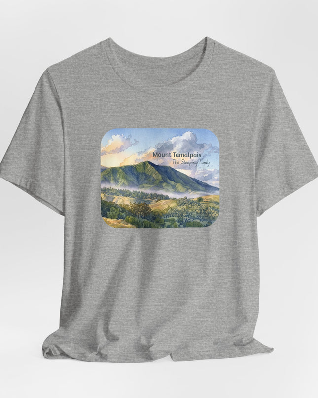 "Mount Tamalpais, the Sleeping Lady" Unisex Jersey Short Sleeve Tee