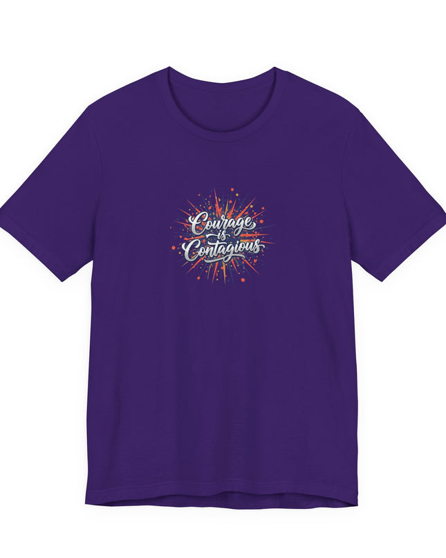 "Courage is Contagious" Unisex Jersey Short Sleeve Tee