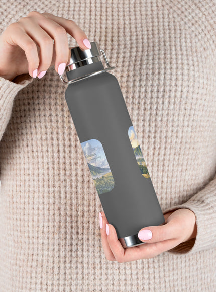 "Mount Tamalpais, the Sleeping Lady" Copper Vacuum Insulated Bottle, 22oz