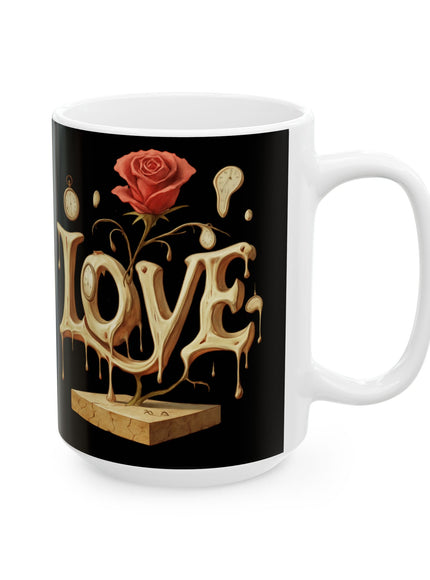 "Love - Salvador Dali Style" Ceramic Mug, (11oz, 15oz)