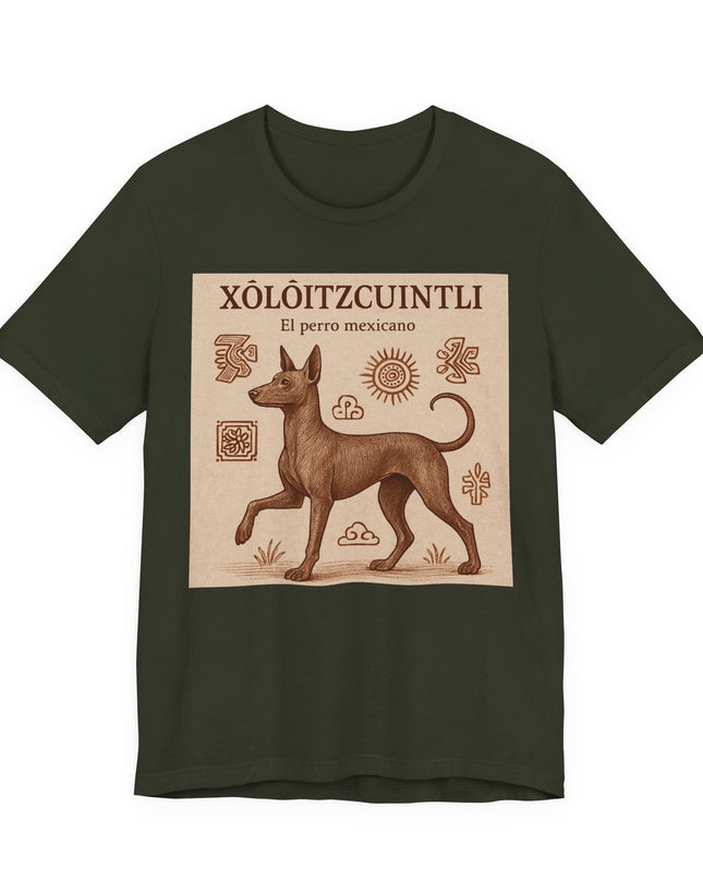 "Xoloitzcuintli - el perro mexicano" Unisex Jersey Short Sleeve Tee