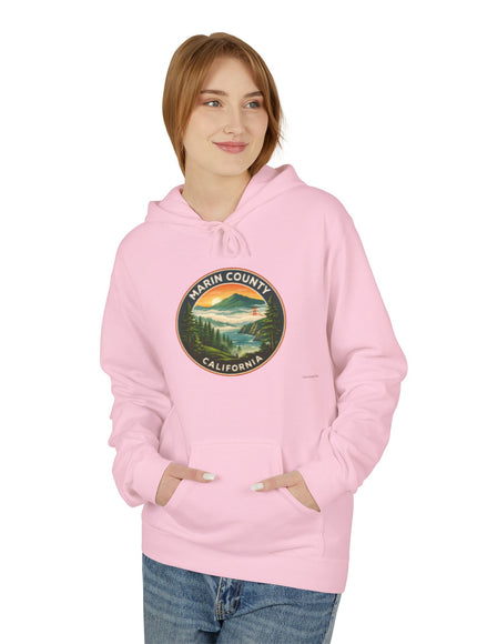 "Marin County, Above the Fog - no text" Unisex Midweight Softstyle Fleece Hoodie