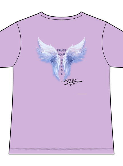 "Trust Your Wings, Not the Branch" Women's Ideal V-Neck Tee