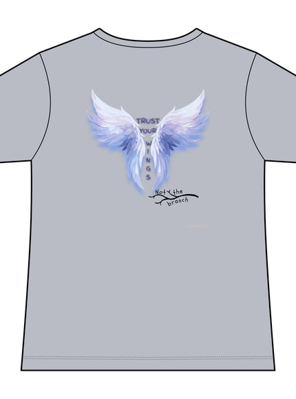 "Trust Your Wings, Not the Branch" Women's Ideal V-Neck Tee
