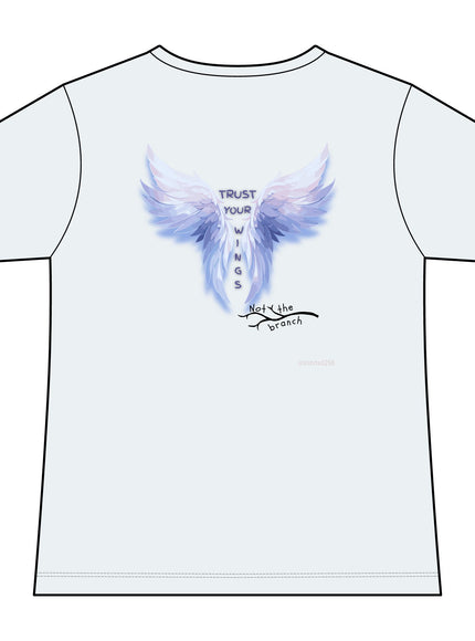 "Trust Your Wings, Not the Branch" Women's Ideal V-Neck Tee