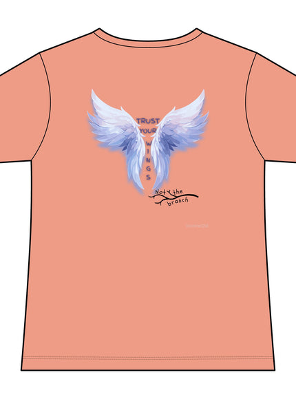 "Trust Your Wings, Not the Branch" Women's Ideal V-Neck Tee