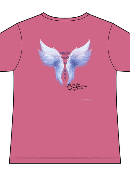 "Trust Your Wings, Not the Branch" Women's Ideal V-Neck Tee