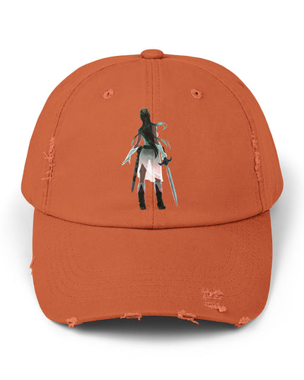 "Female warrior" Unisex Distressed Cap