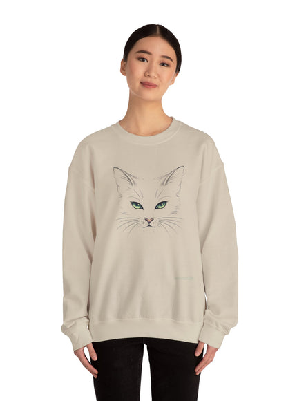 "Cat Face Sketch" Unisex Adult Sweatshirt