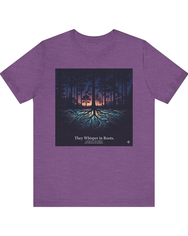 "They whisper in roots" Unisex Jersey Short Sleeve Tee