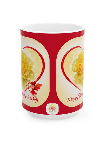 "Happy Valentine's Day" Ceramic Mug, (11oz, 15oz)