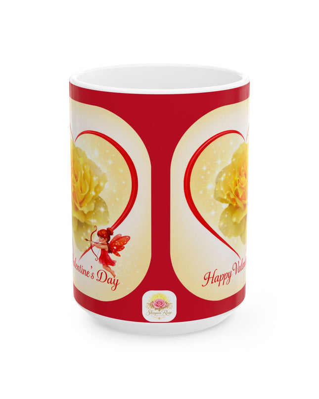 "Happy Valentine's Day" Ceramic Mug, (11oz, 15oz)