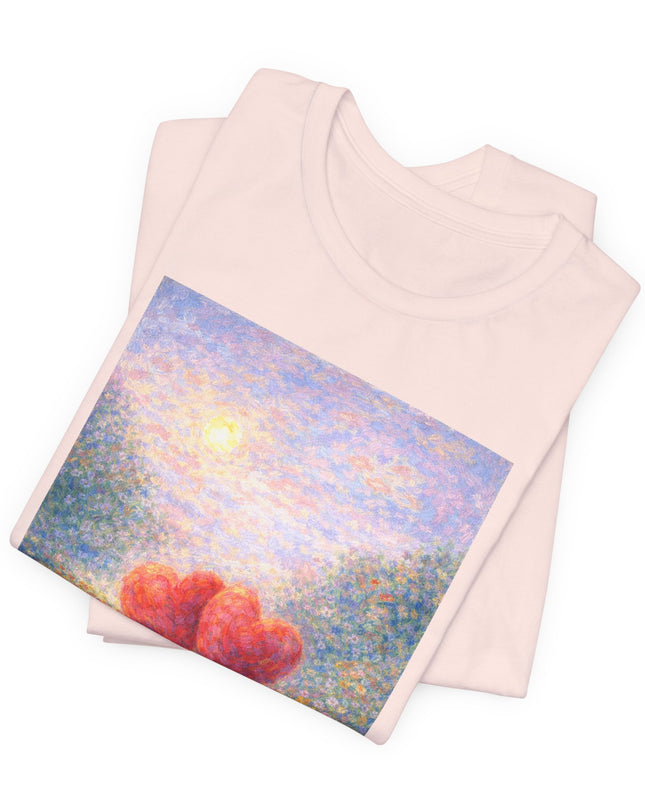 "Valentine's Day - Monet Style" Unisex Jersey Short Sleeve Tee