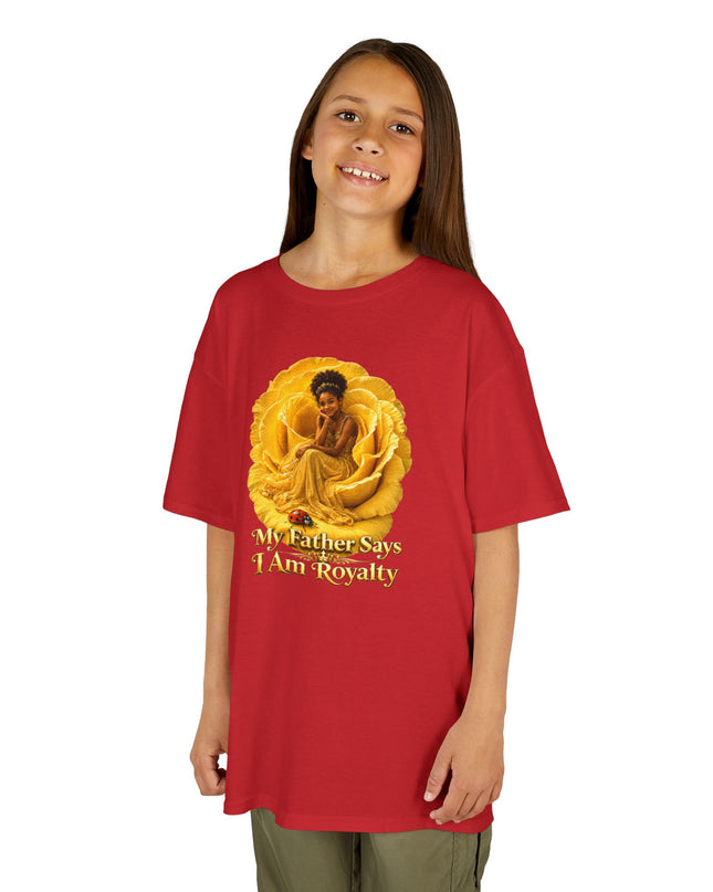 "My Father Says I am Royalty" Kids Heavy Cotton Tee