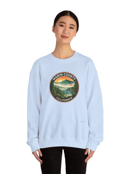 "Marin County, Above the Fog - no text" Unisex Heavy Blend Crewneck Sweatshirt