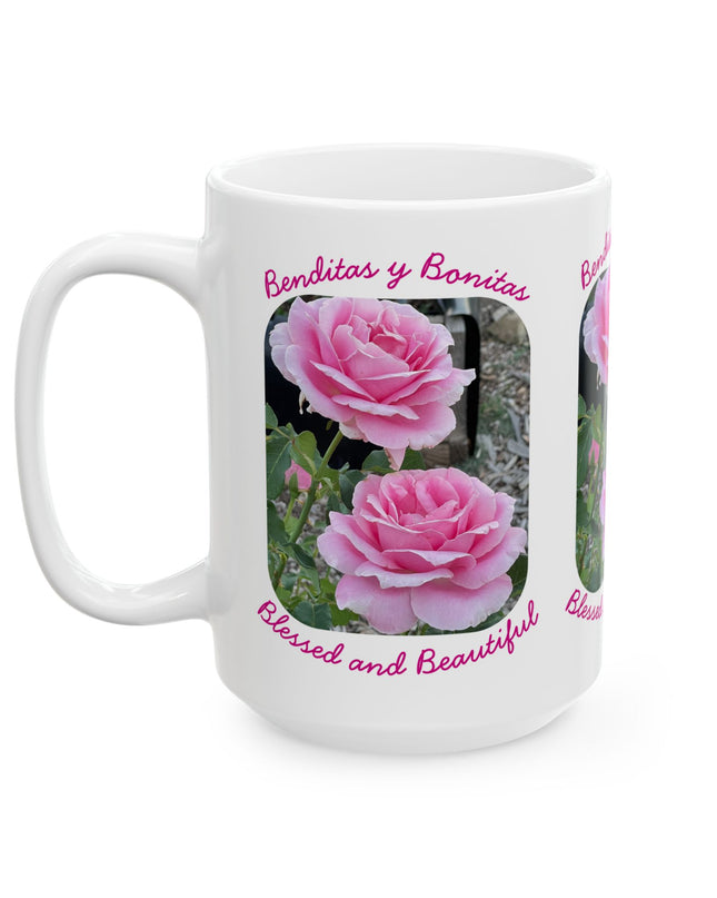 "Blessed and Beautiful" Ceramic Mug, (11oz, 15oz)